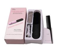 Electric Hair Straightener, Ceramic Straightening Brush, Portable Hair Straightener, Negative Ion Hair Straightener, Anti-scald Hair Comb With Ergonomic Design For Safe And Comfortable Use