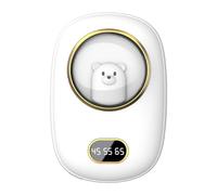 Electric Hand Warmer, Rechargeable Pocket Heater, 10000mah Long Battery Life, Adjustable 3-Level Temperature, Made of Abs Aluminum Alloy Material, 2.56x3.74x1.46in