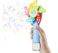 Electric Handheld Flower Play Toys - Kids Battery Powered Bubble Wand, Portable Floral Bubble Machine with Ergonomic Grip, Whimsical Garden Toy with, One-Button, for Backyard Beach Pool