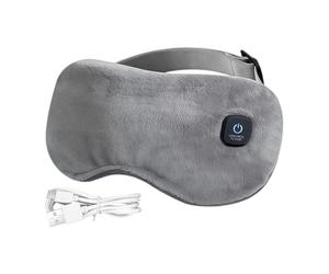 Electric Heated Eye Cordless, Rechargeable Heating Eye Relief Device, Cordless Sleep Shades with Adjustable Strap, Soft Fabric Cover, Relaxation Comfort Sleep Aid Design, for Home Office