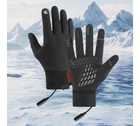 Electric Heated Gloves, Winter Hand Warming Kit, Battery Powered Thermal Mittens, Waterproof Motorbike Gear, Mobile Phone Compatible Accessory, Outdoor Work Item, Anti-Slip Palm Design For Snow