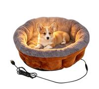 Electric Heated Pet Mat for Kennels & Crates - Thermal Soft Plush Warming C
