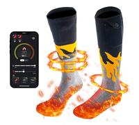 Electric Heated Socks with 2 * 5000mAh Battery | 3 Heat Levels & Quick Heating | App - Based Regulation for Men & Women | 360° Warmth for Winter Sports/Hiking/Daily Use | Machine (One Size)