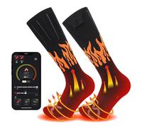 Electric Heated Socks with 2 * 5000mAh Battery | 3 Heat Levels & Quick Heating | App - Based Regulation for Men & Women | 360° Warmth for Winter Sports/Hiking/Daily Use | Machine (One Size)