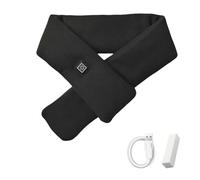 Electric Heating Scarf, Intelligent Electric Heating Scarf, Heated Scarf for Women Rechargeable, Electric Scarf Heated for Women, Electric Scarf (Black,Free Size)