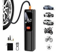 Electric Inflator for Scooters Trucks Pickups Automotive Motorbike Motorcycles Mattresses Inflatables Sedans Balls | Car Air Pump,Small Auto Tire Pump with Pressure Gauge |