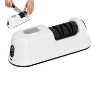 Electric Knife Sharpener - ABS Material 22x8.8x8.8cm USB Rechargeable 3.7V Grinder - Three Stage Precision Sharpening System - For Kitchen Knives Repair Polishing And Edge Restoration