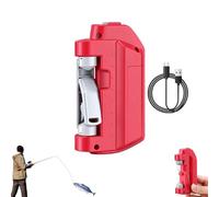 Electric Knot Assist,Electric Lure GTt Knotters,Fishing Knot Tying Tool,Quick Tying Device Fishing Hook Tier Knots for Fishing Lovers (Red)