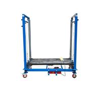 Electric le Scissor Lift - Elevador de tijera de 500 kg con control remoto para obras de construcción, plataforma plegable multifuncional, 4 m de altura, cabrestante eléctrico portátil pesado Du DDP