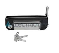 ELECTRIC LIFE Tirador Puerta Derecha Izquierda Plástico para Fiat 126 126_ Negro