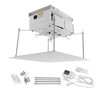 Electric Lift Projector, soporte de techo para proyector con mando a distancia, elevador de proyector, elevador de techo, carga máxima de hasta 10 kg, elevación con rango de 1 m, 220 V