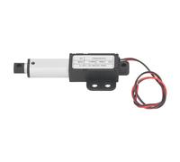 Electric Linear Actuator with 20mm Stroke and 150N Force - 12V DC Motor with IPX4 Protection Rating - Aluminum and ABS Housing for Home Automation and Lifting Workbench