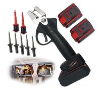 Electric Livestock Ear Tag Applicator Universal Livestock Ear Tag Pliers Cordless Cattle Ear Tagger for Rapid Marking of Pigs, Cattle & Sheep Installation Tools(Black)