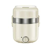 Electric Lunch Box for Car/Truck and Work Electric Heating Lunch Box Electric Lunch Box Three Layer Pluggable Heating Insulation Lunch Box Stainless Steel Inner Cooking Self-Heating Insulated Lunc