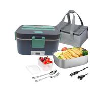 Electric Lunch Box: Portable Food Warmer with Fast Heating (1.8L), Ideal for Travel, Work, or the Car B EU Plug