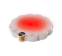 Electric Mug Warmer | ABS Material | Smart Cup Heater with Timing, Even Heating and Temperature Control | White Or Pink, Ideal For Milk, Coffee, Tea, Office and Home Use