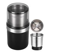 Electric Multi-Use Cup Grinder - Large Capacity Stainless Steel, 2025 New Electric Spice Grinder, One-Touch Coffee Grinder, Detachable Cup for Coffee Beans, Spices & Herbs (Cross Blade)
