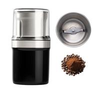 Electric Multi-Use Cup Grinder, Large Capacity Stainless Steel One-Touch Espresso Coffee Grinders, Use for Grain Nuts Seasoning Coffee Beans Spices (Single Cup A)