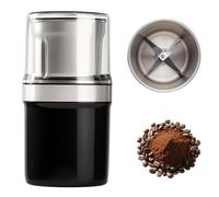 Electric Multi-Use Cup Grinder, Large Capacity Stainless Steel One-Touch Espresso Coffee Grinders, Use for Grain Nuts Seasoning Coffee Beans Spices (Single Cup B)