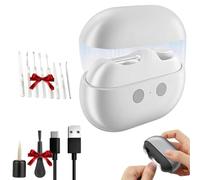 Electric Nail Clipper, 3-in-1 USB Rechargeable Electric Nail Trimmer & Polisher with LED Light, Storage Box & 3 Replacement Heads for Seniors, Adults, Babies & Kids (C)