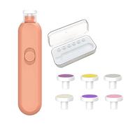 Electric Nail Clipper, Led Light, 360° Rotating File, Safe Baby Trimmer, Quiet Motor, 6 Grinding Heads, Whisper-Quiet Nail Trimming, Made of ABS Material, 5.2 * 1.02 * 1.18in