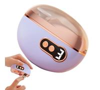 Electric Nail Clipper-Smart 3-Speed Automatic Trimmer, Skin-Safe Hidden Blade, LED Light For Low Vision, Integrated Nail Scrap Storage, USB Rechargeable Portable Cutter | For Seniors & Kids