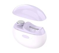 Electric Nail Clipper, USB Rechargeable Nail Trimmer and Polisher with LED Light, Easy Grip Non Slip Cutter for Toenail, Babies, Adults, Pets, Toddler, Kids, Travel, Dog, Cat, 8.7x3.5cm