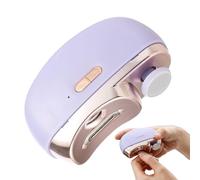 Electric Nail Clipper with LED Light, USB Rechargeable Fingernail Clippers, 2-in-1 Nail Clip Storage Trimmer and File for Adults, Seniors, and Caregivers, LED Light Electric Nail Clipper