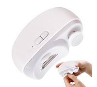 Electric Nail Clipper with LED Light, USB Rechargeable Fingernail Clippers, 2-in-1 Nail Clip Storage Trimmer and File for Adults, Seniors, and Caregivers, LED Light Electric Nail Clipper