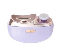 Electric Nail Clippers 2-in-1 Nail Trimming and Polishing Tool Type-C Rechargeable Automatic Nail Trimmer with LED Light 2 Speeds for Seniors & Weak hands (Purple)