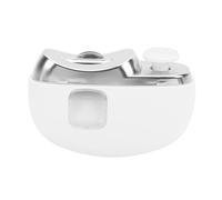 Electric Nail Clippers 2-in-1 Nail Trimming and Polishing Tool Type-C Rechargeable Automatic Nail Trimmer with LED Light 2 Speeds for Seniors & Weak hands (White)