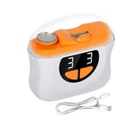 Electric Nail Clippers, Automatic Fingernail Cutter, 2.99x3.15x1.24 Inches, Scraps Storage, Fingernail Polishing Tool, LED Nail Clipper with 3-Speed Settings for Care