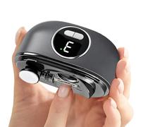 Electric Nail Clippers - Double Cutter Safety Polisher, Electric Nail Trimmer with Scraps Storage and 3 Speed Display, Safe Nails Grooming Tool for Adults Women Kids Home Travel Salon Feet Cuticle Car