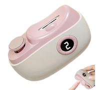 Electric Nail Clippers f, USB Rechargeable Fingernail Trimmer, LED Clippers 3-Speed Settings, 3.35x2.6x1.26 Inches, with Scraps Storage, for Elderly, Baby Care, Travel, Home Use