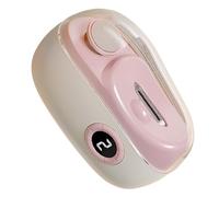Electric Nail Clippers, Rechargeable Fingernail Trimmer, LED Grooming Tool, 3-Speed Precision Control, Built-in Scraps Storage, for Senior Care, Baby Nails, Travel Use, 3.35x2.6x1.2in
