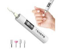 Electric Nail Drill File - Pantalla LCD Buffer | 4 Grinding Heads Polisher