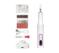 Electric Nail Drill File Professional, Electric File Set for Acrylic Gel Nails, 15000 RPM Grooming Tool, Manicure Pedicure Kit with 3-Speed Adjustment for Grinding, Polishing, and Shaping