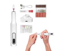Electric Nail Drill File Professional, Set Acrylic Gel Nails, 15000 Rpm Motor, Three Adjustable Speed Settings, Great for Manicure Pedicure Grooming Salon and Home Use