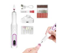 Electric Nail Drill File Professional, Set Acrylic Gel Nails, 15000 Rpm Motor, Three Adjustable Speed Settings, Great for Manicure Pedicure Grooming Salon and Home Use