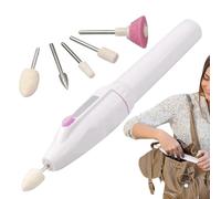 Electric Nail Drill Pen Portable Manicure Pedicure Kit with 5 Bits