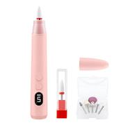 Electric Nail Drill With Bits - Portable Manicure Pedicure Grinder | Gel Nail Drill Machine | Cordless Rechargeable 500mAh Type-C 1-5 Gears 285g ABS Ceramic Bits For Home Beauty Salon Women Wife Mom G
