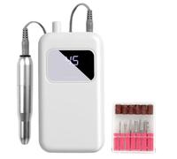 Electric Nail File, 45 Speed Nail Drill Machine, Gel Remover Electric Manicure Tool, Portable Trimmer, Professional Care Kit, Beginner Friendly Shaping Tool for Salon Home Travel Women Men Use