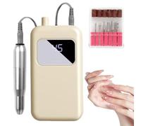 Electric Nail File - 45 Speed Precise Removing Gel for Beginners | High Torque Motor with Rechargeable Battery, Salon Grade Manicure Kit, Beauty Care Accessories for Professionals, Mother, Girlfriend
