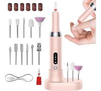 Electric Nail File for Manicure, Cordless Adjustable Speed Nail Drill, Nail Drill Machine for Acrylic Nails, Nail Grinder for Home and Salon, Professional Nail Drill Kit for Gel Nails