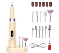 Electric Nail File for Manicure, Cordless Adjustable Speed Nail Drill, Nail Drill Machine for Acrylic Nails, Nail Grinder for Home and Salon Professional Nail Drill Kit for Gel Nails