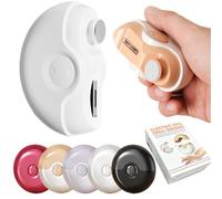 Electric Nail File Nail Clipper with Storage, 2 in 1 Electric Polishing Automatic Nail Clippers, Finger and Toes Nail Trimmer, Fingernail Clipper for Adults Seniors Young Nail Care (White)