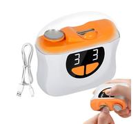 Electric Nail Trimmer, Automatic Fingernail Polisher, 2.99x3.15in 3 Speed Led Clipper, Quiet , Built in Scraps Storage for Baby Care, Elderly Maintenance, Home Manicure