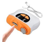 Electric Nail Trimmer, Fingernail Pulishing Tool, LED Nail Clipper, 3-Speed Quiet, Built-In Scraps Holder, USB Charging Function, for Baby Elderly Home Use, 2.99x3.15x1.24in