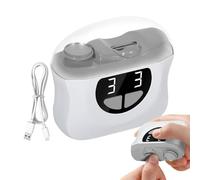 Electric Nail Trimmer, Polishing Automatic Fingernail Trimmer, 3-Speed LED Quiet Nail Clipper, Built-In Scraps Storage For Baby And Elderly Clean Maintenance, Home Manicure Tool