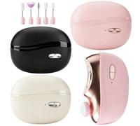 Electric Nail Trimmer | With Storage Box LED Light 2-Speed Ergonomic | Nail Grinding File - Toenail Clipper for Bathroom, Bedroom, Hospital, Travel, Salon, Bedside